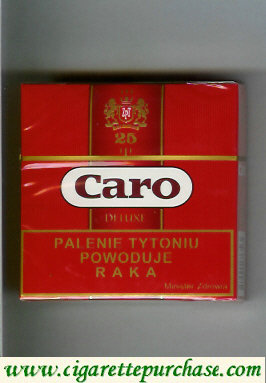 Caro Deluxe cigarettes red